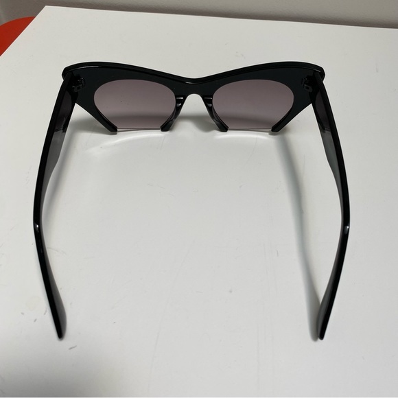 Shein Black Cat-Eye Style partial rim Sunglasses - Picture 3 of 8